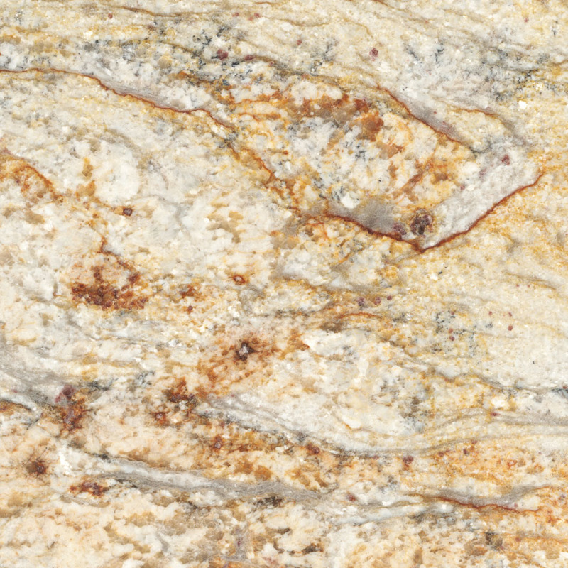 Various Veins River Yellow Granite Polished Slabs For Island