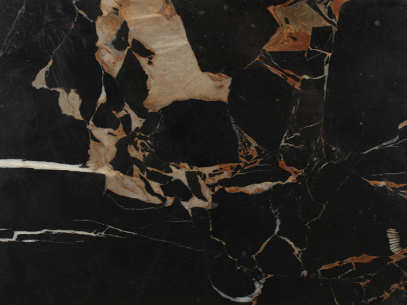 Cheap China Black Portoro Marble Tiles For Stairs