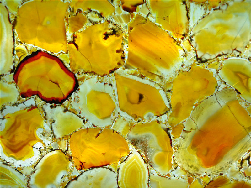 Yellow Agate Gemstone For Bar Tops From China