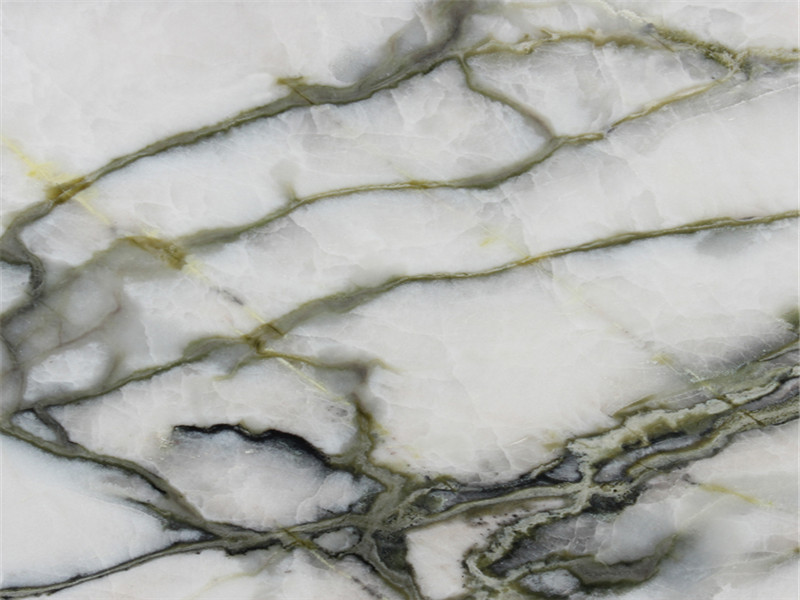 Polished China Aurora Green White Marble For Home Decoration