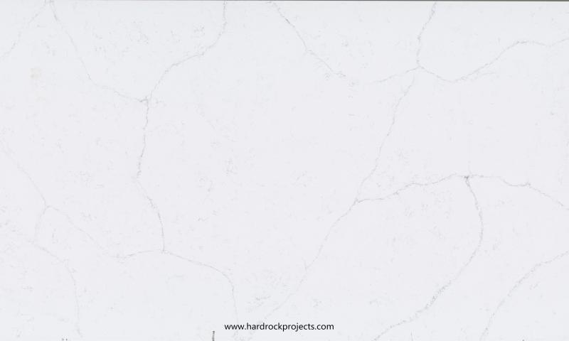 QZ180522-1 Calacatta White Glass Stone To Match Quartz Lower Duty