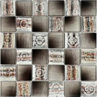 G-BF4847 Affordable Square Bricks Glass Mosaics Tiles