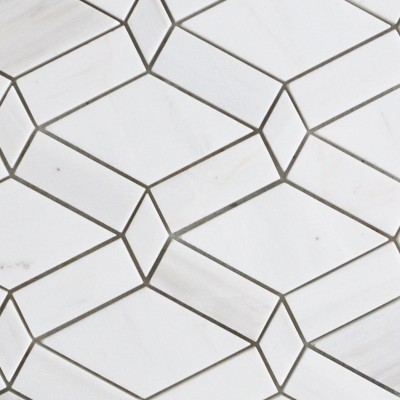 GM-08 Quality Oriental White Marble Mosaic Tiles China