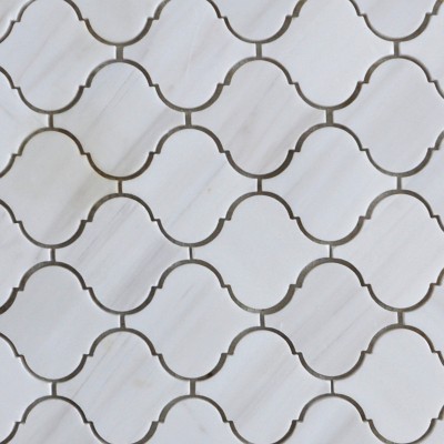 GM-15 Volakas White Marble Mosaics For Bathroom