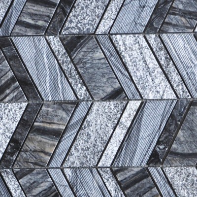 GM-19 Zebra Black Strip Types Marble Mosaics China