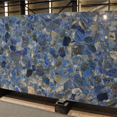 Luxury Azul Bahia Gemstone Furniture Tops