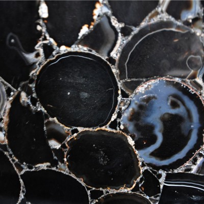 Black Agate Gemstone Semi Precious Stone Slabs