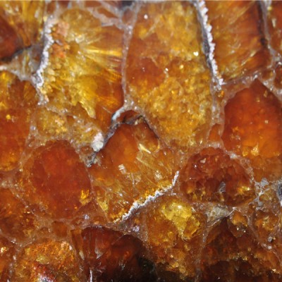 China Honey Yellow Gemstone Slabs For Meeting Tables