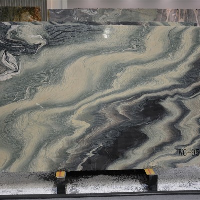 China Landscape Green Natural Marble Slabs For Projects