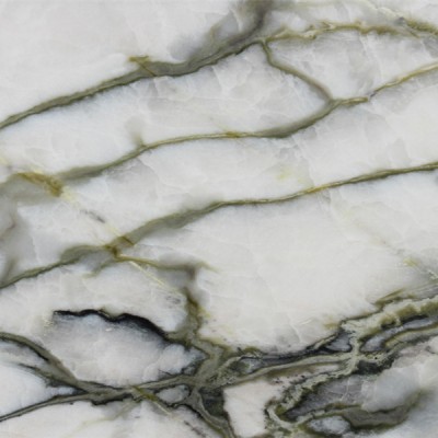 Polished China Aurora Green White Marble For Home Decoration