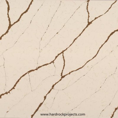 QZ180613-1 Sofitel Beige Great Veins Glass Stone For Consoles