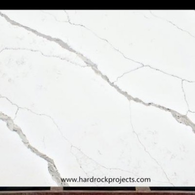 QZ6025 Calacatta Veins Quartz 2cm Polished Slabs