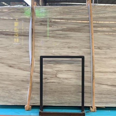 Affordable China Horizon Veins White Marble Slabs With Large Size